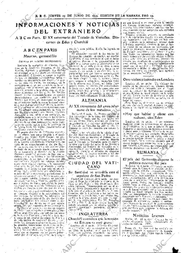 ABC MADRID 29-06-1939 página 13