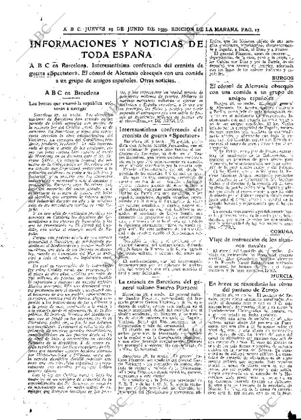 ABC MADRID 29-06-1939 página 17
