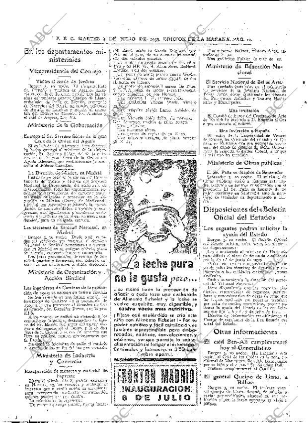 ABC MADRID 04-07-1939 página 12