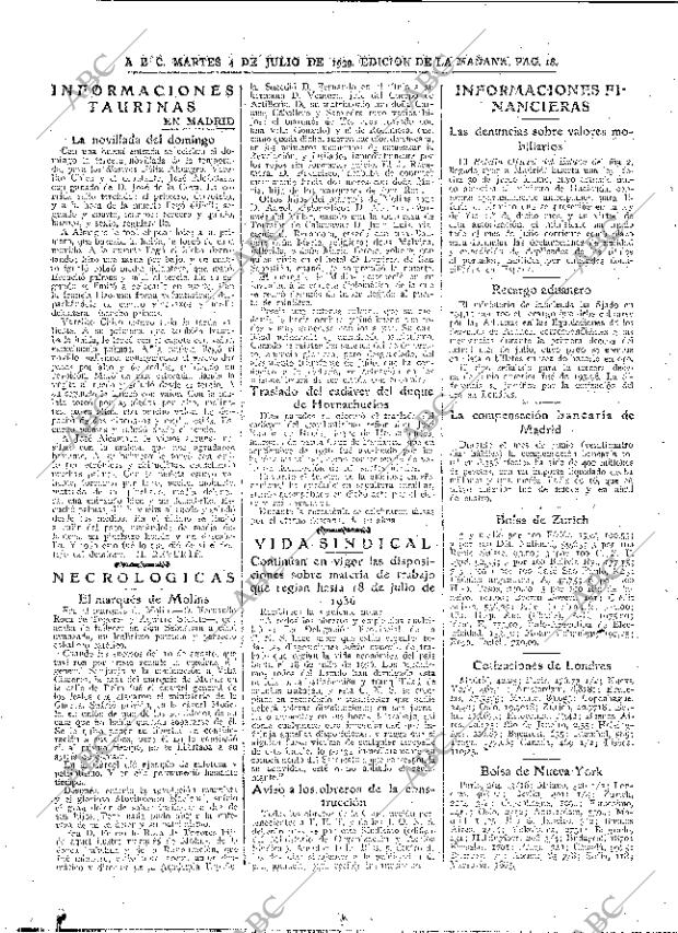 ABC MADRID 04-07-1939 página 18