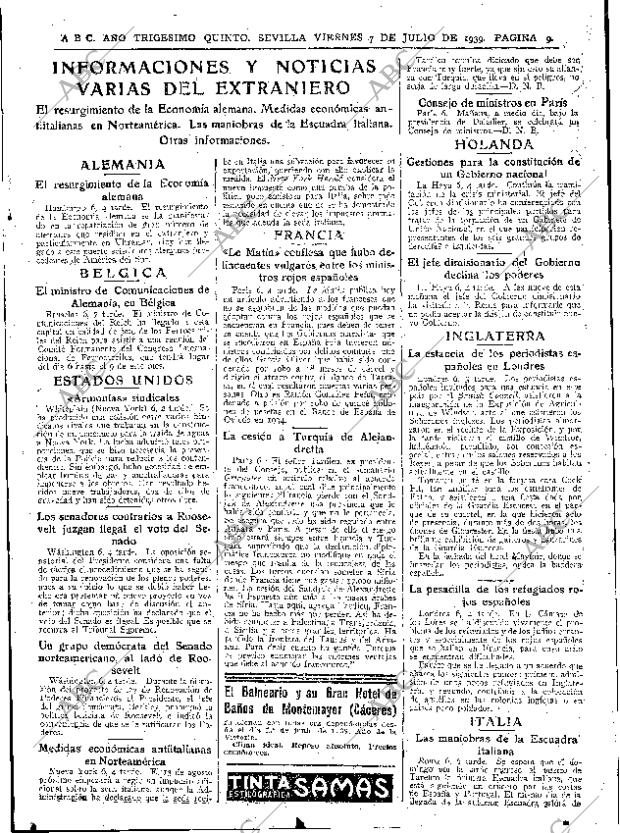 ABC SEVILLA 07-07-1939 página 7