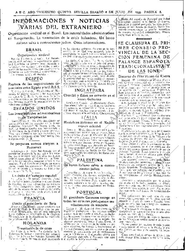 ABC SEVILLA 08-07-1939 página 8