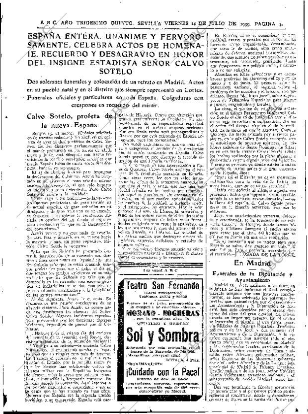 ABC SEVILLA 14-07-1939 página 7