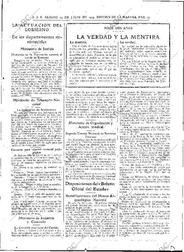 ABC MADRID 15-07-1939 página 13