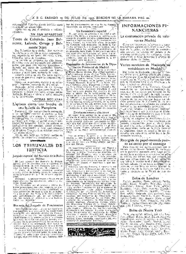 ABC MADRID 15-07-1939 página 20