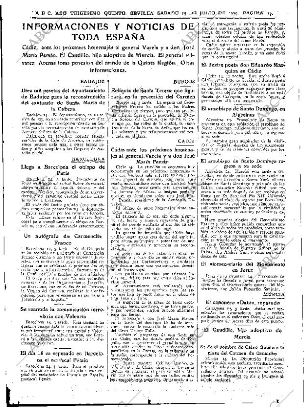 ABC SEVILLA 15-07-1939 página 17