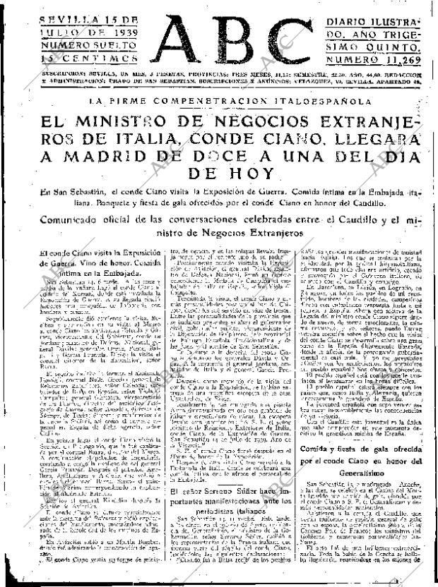 ABC SEVILLA 15-07-1939 página 7