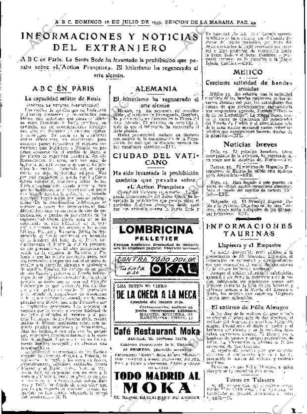 ABC SEVILLA 16-07-1939 página 45