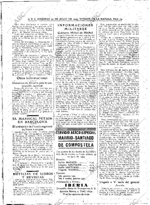 ABC MADRID 23-07-1939 página 14