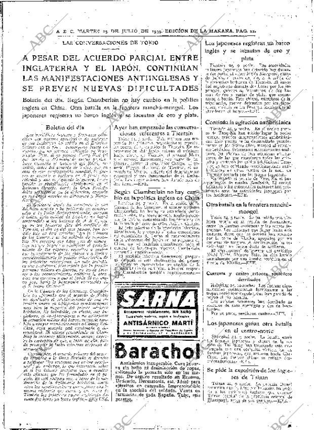 ABC MADRID 25-07-1939 página 12