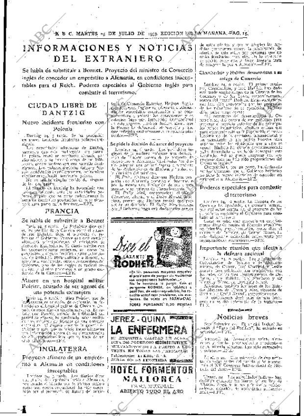 ABC MADRID 25-07-1939 página 15