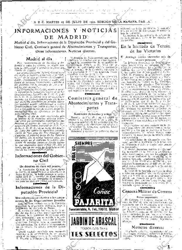 ABC MADRID 25-07-1939 página 16