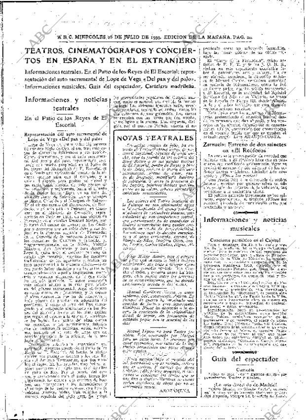 ABC MADRID 26-07-1939 página 20