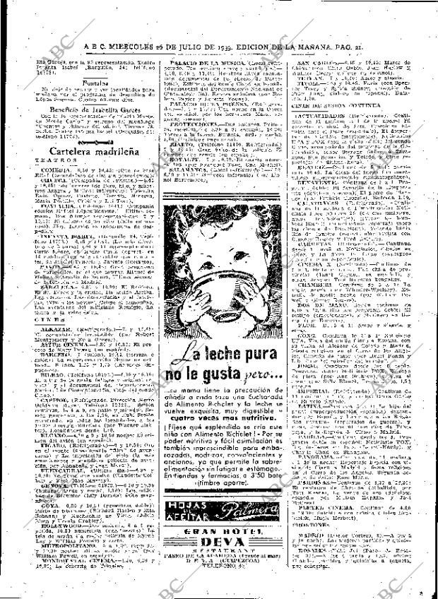 ABC MADRID 26-07-1939 página 21