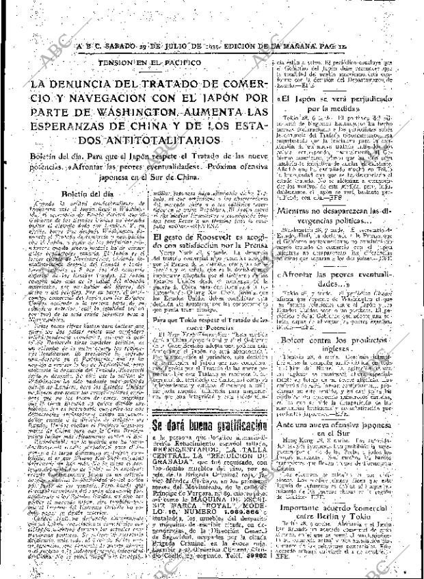 ABC MADRID 29-07-1939 página 11