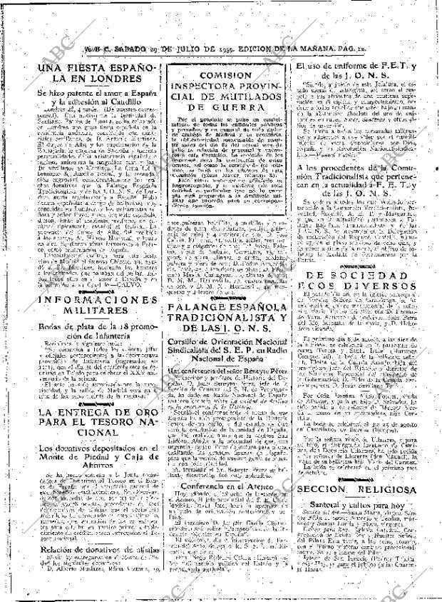 ABC MADRID 29-07-1939 página 12