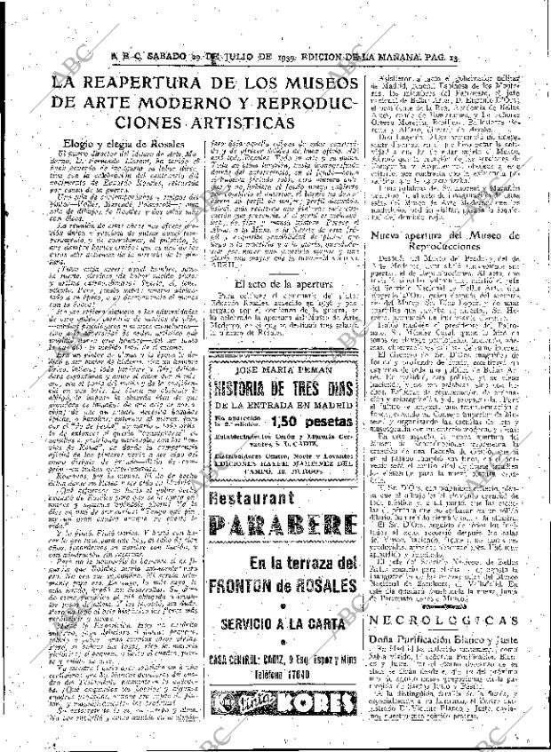 ABC MADRID 29-07-1939 página 13