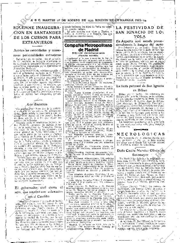 ABC MADRID 01-08-1939 página 14