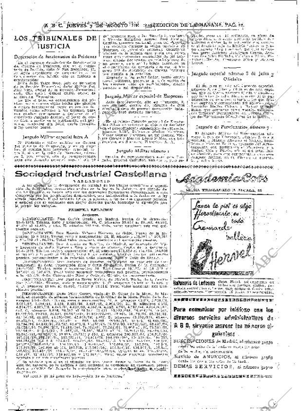 ABC MADRID 03-08-1939 página 22
