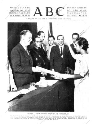 ABC MADRID 05-08-1939 página 1