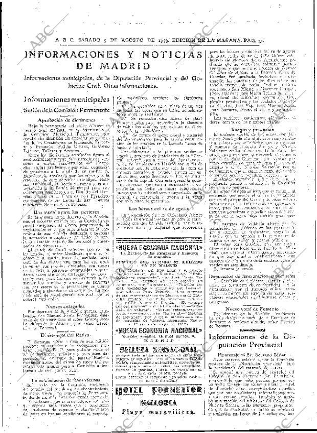 ABC MADRID 05-08-1939 página 13