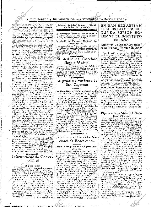 ABC MADRID 05-08-1939 página 14