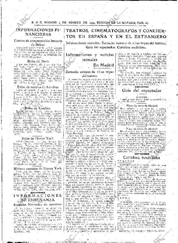 ABC MADRID 05-08-1939 página 16