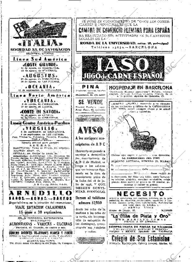 ABC MADRID 05-08-1939 página 2