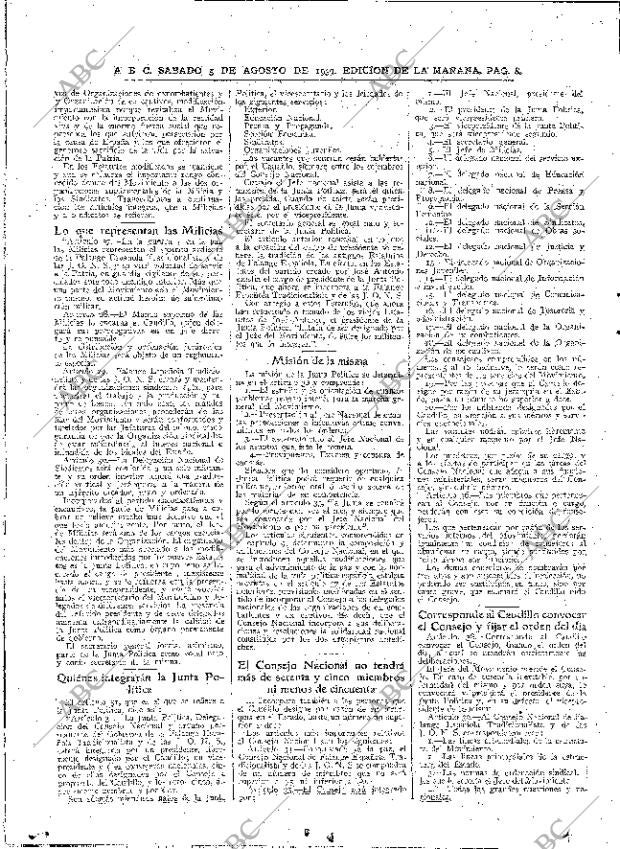 ABC MADRID 05-08-1939 página 8