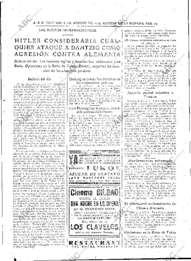 ABC MADRID 06-08-1939 página 13