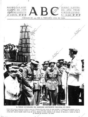 ABC MADRID 10-08-1939 página 1