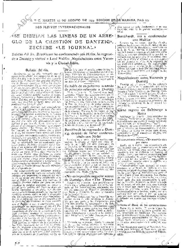 ABC MADRID 15-08-1939 página 13