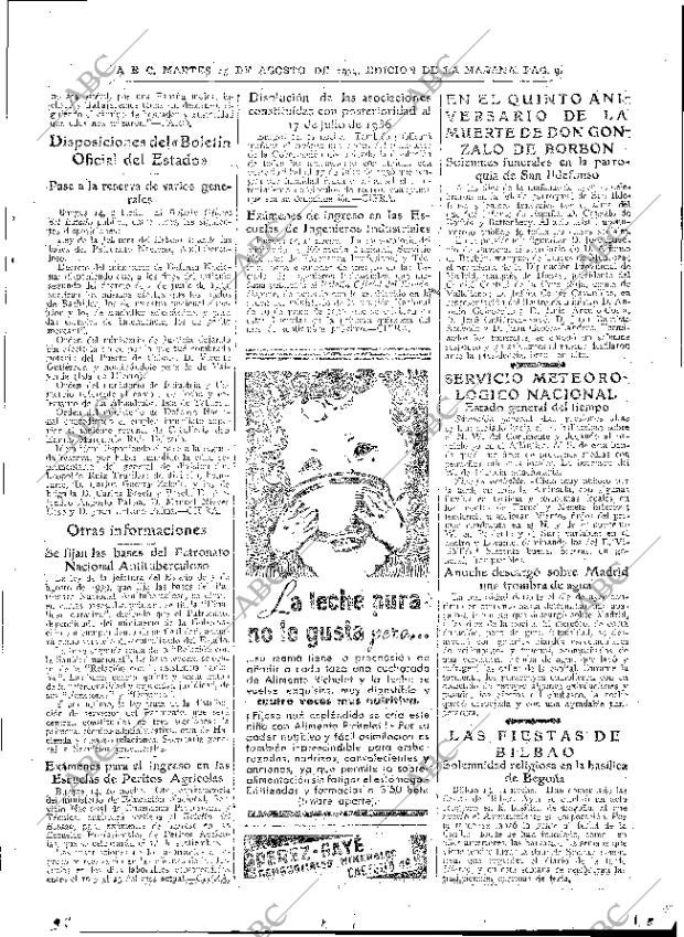 ABC MADRID 15-08-1939 página 9