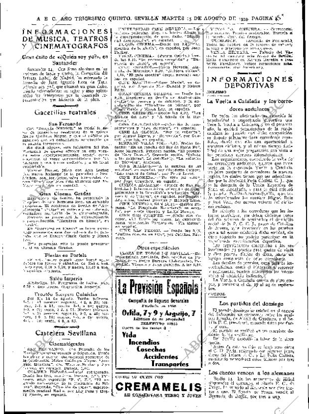 ABC SEVILLA 15-08-1939 página 13