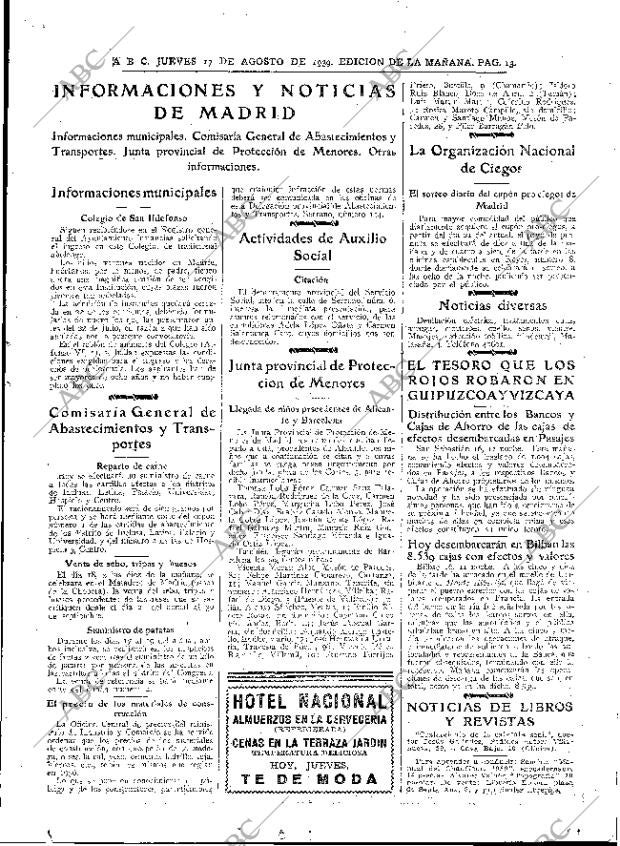 ABC MADRID 17-08-1939 página 13