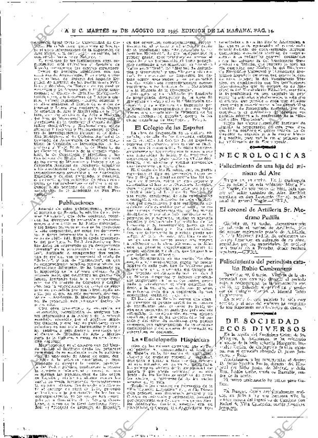 ABC MADRID 22-08-1939 página 14