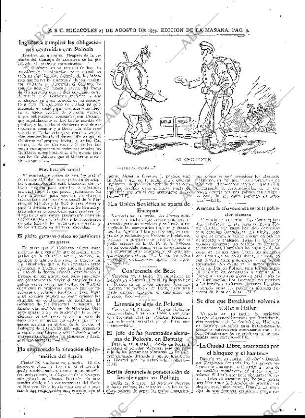 ABC MADRID 23-08-1939 página 9