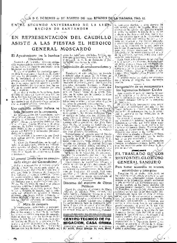 ABC MADRID 27-08-1939 página 15