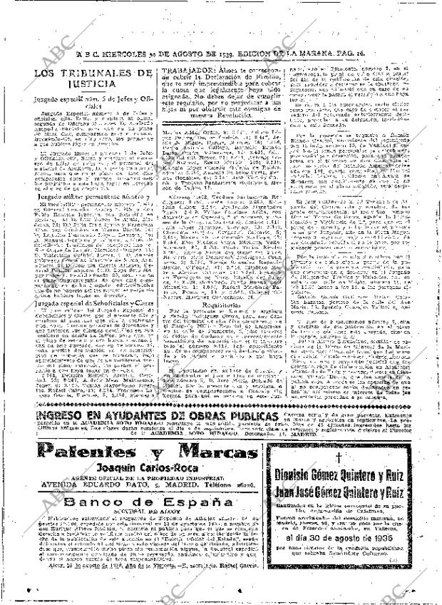 ABC MADRID 30-08-1939 página 16