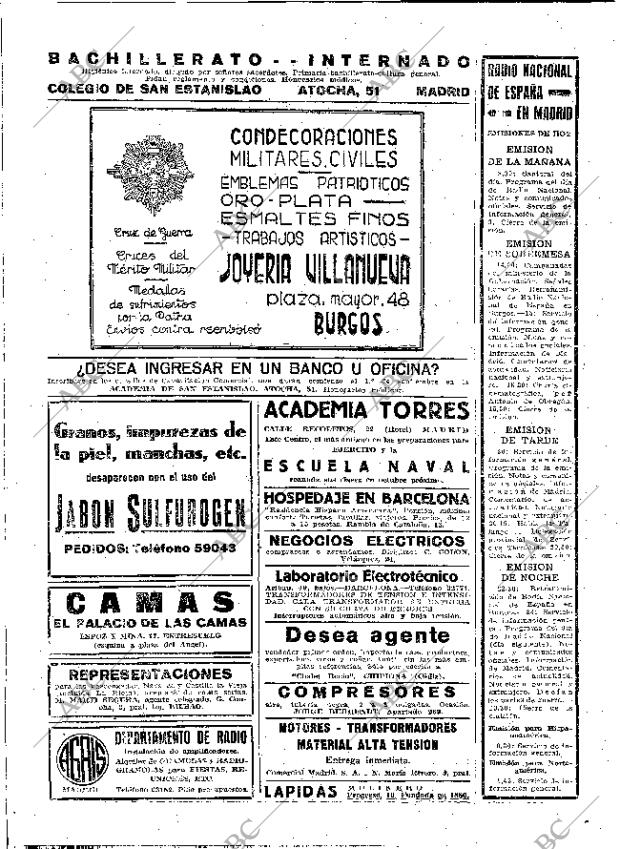 ABC MADRID 30-08-1939 página 2