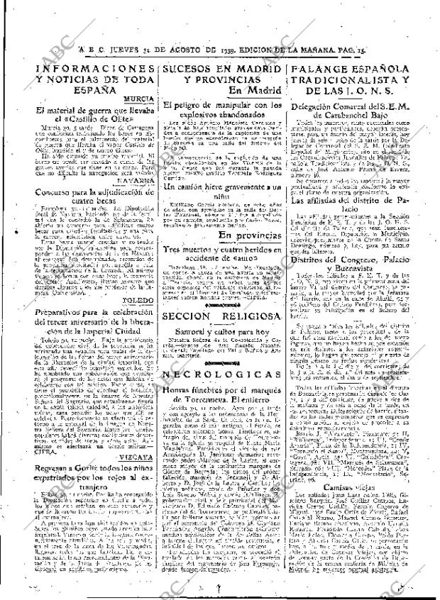 ABC MADRID 31-08-1939 página 15