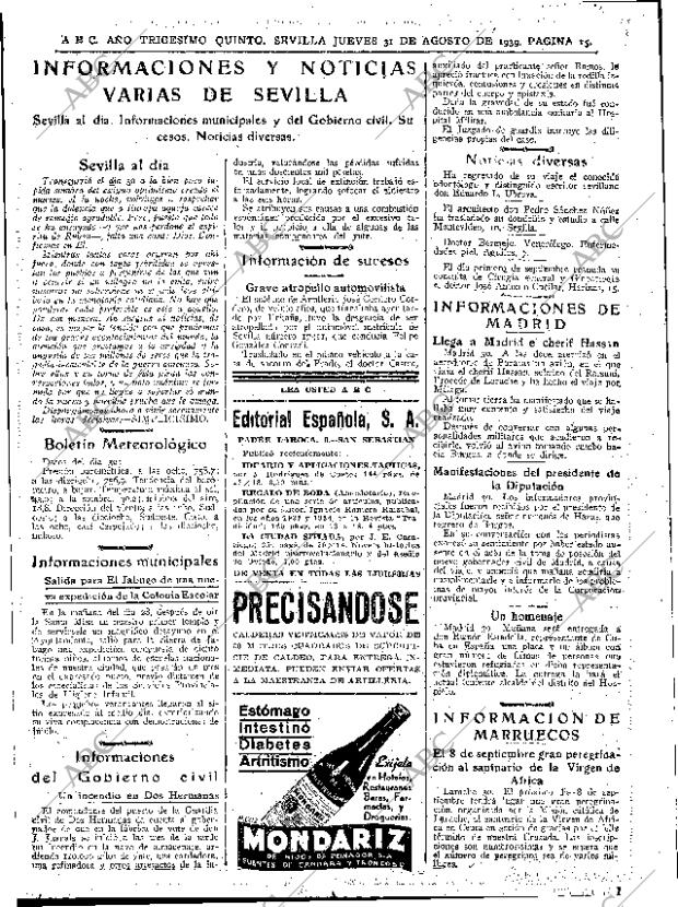 ABC SEVILLA 31-08-1939 página 15