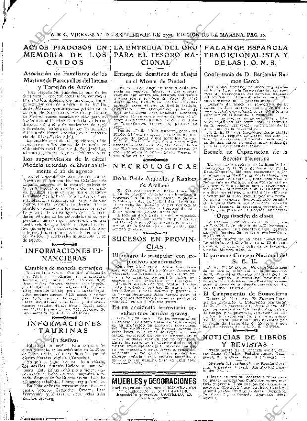 ABC MADRID 01-09-1939 página 20
