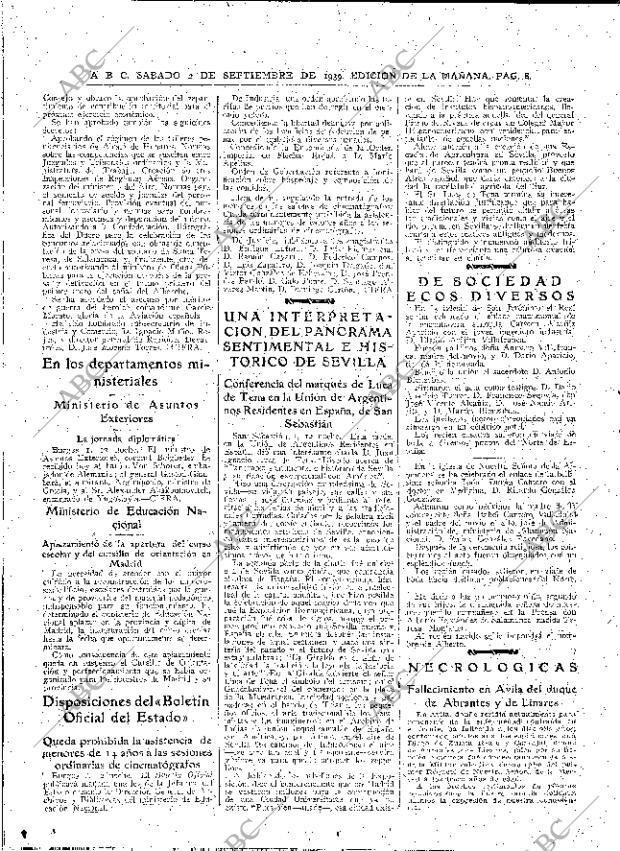 ABC MADRID 02-09-1939 página 8