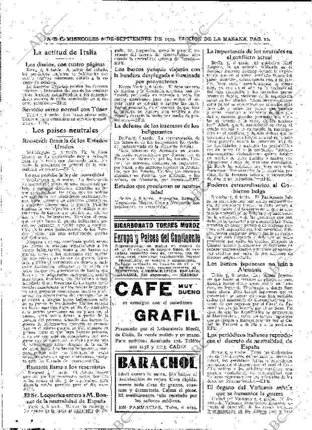 ABC MADRID 06-09-1939 página 10