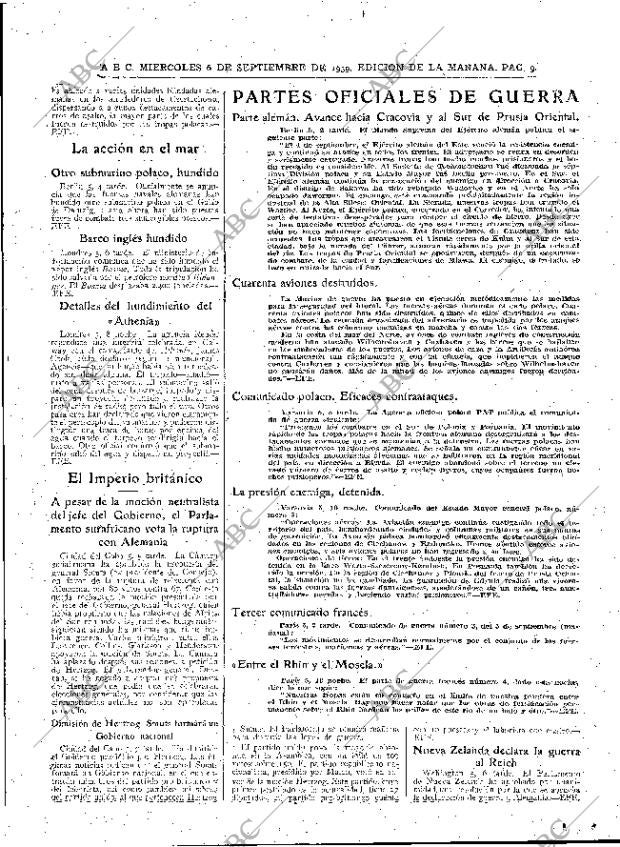 ABC MADRID 06-09-1939 página 9