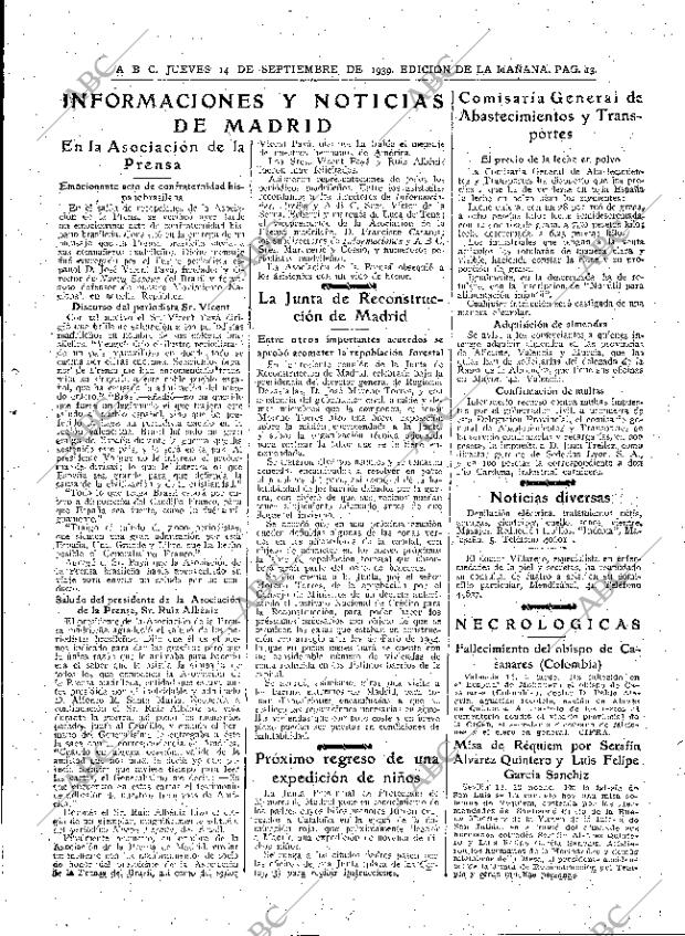 ABC MADRID 14-09-1939 página 13