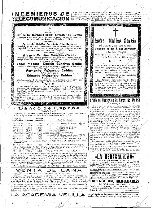 ABC MADRID 14-09-1939 página 19