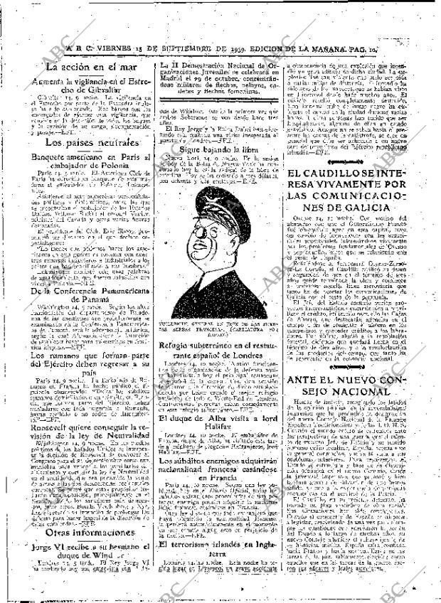 ABC MADRID 15-09-1939 página 10