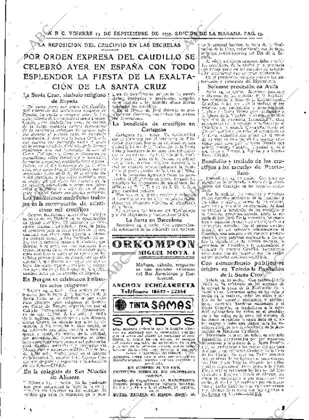 ABC MADRID 15-09-1939 página 13